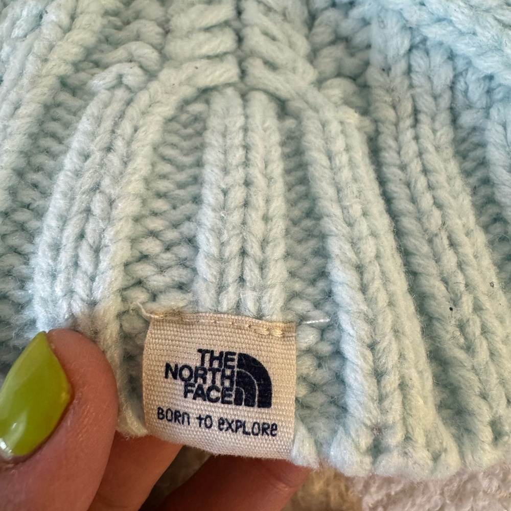 The North Face Infant Light Blue Beanie